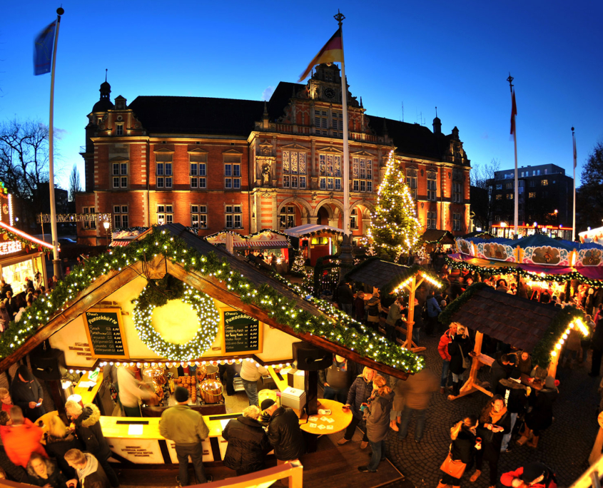 Harburger Weihnachtsmarkt auf dem Rathausplatz